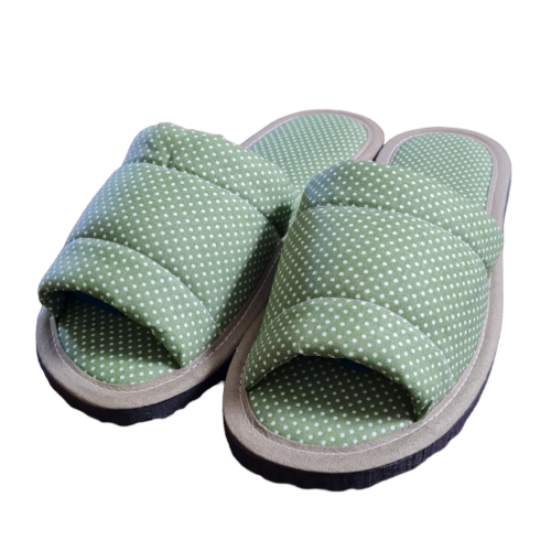 Chinelo de Quarto Feminino Aberto Pantufa Conforto Poá Dia das Mães no