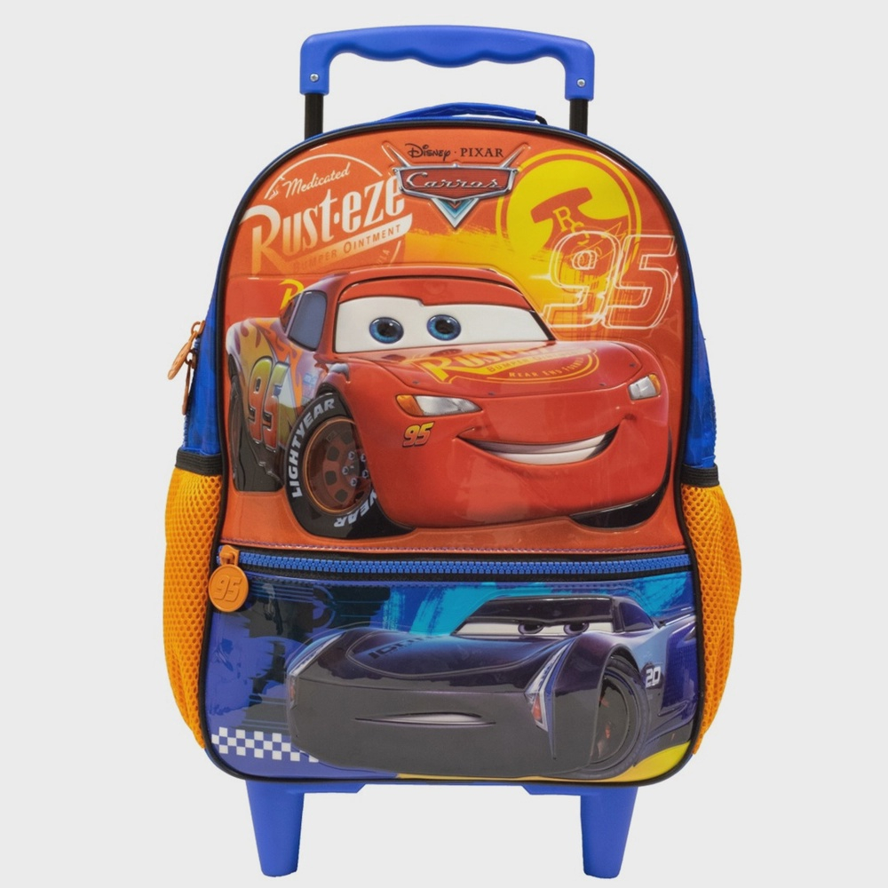 Mochila De Rodinhas Carros Rel Mpago Mcqueen Disney Original No Shoptime