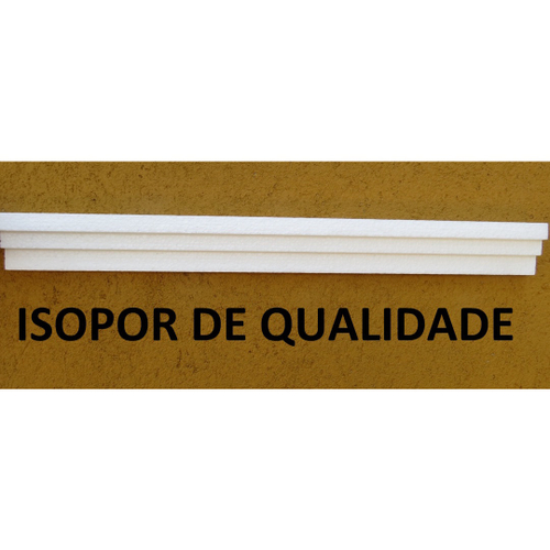 Moldura Roda Teto Sanca Isopor Kit14 Metros 001 No Shoptime