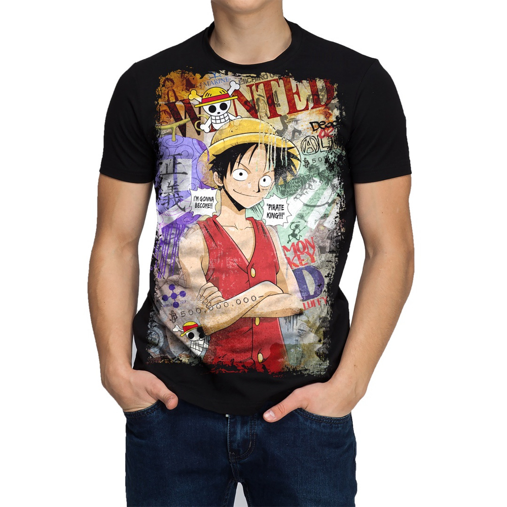 Camiseta Camisa Rei Pirata One Piece Luffy Animes Submarino