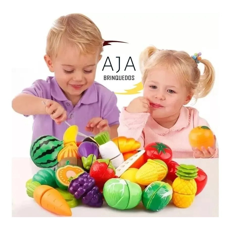 Frutas E Legumes De Brinquedo Velcro Para Cortar No Shoptime