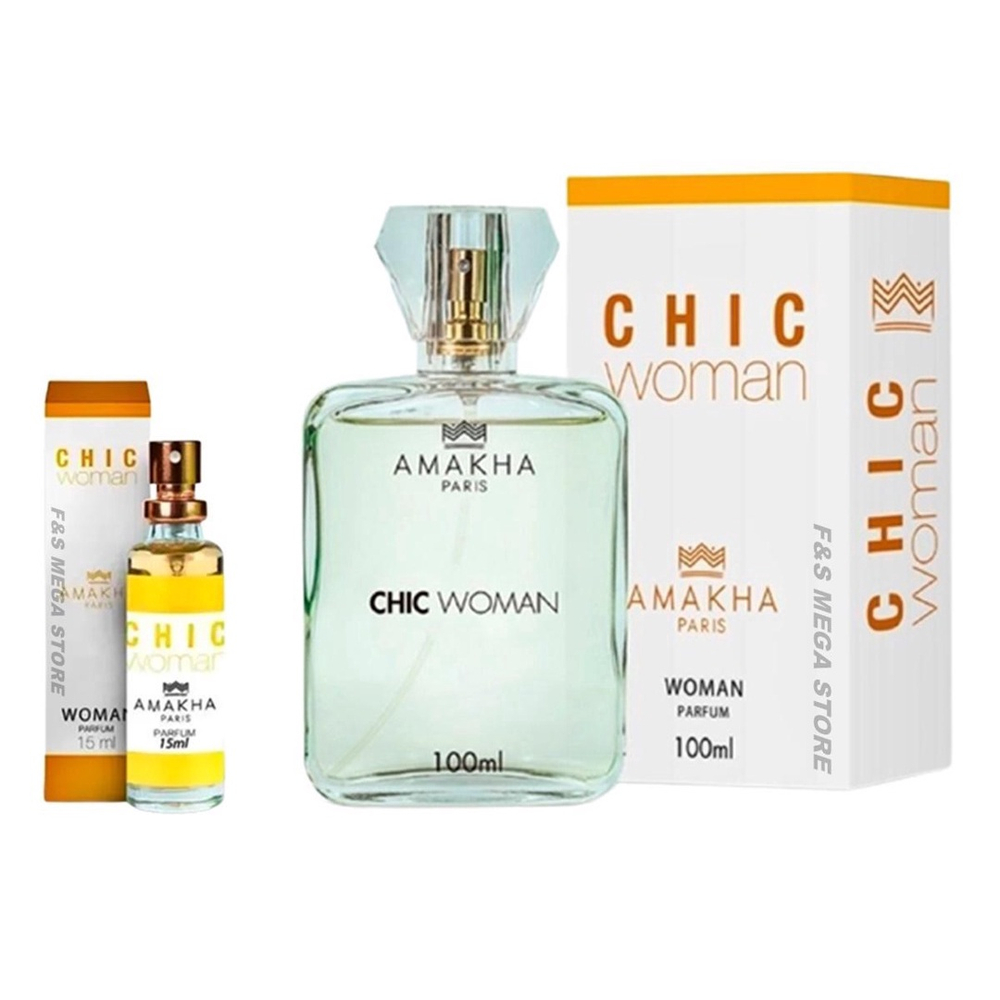 Kit Perfume Feminino Chic Woman Amakha Paris Ml E Ml No Shoptime