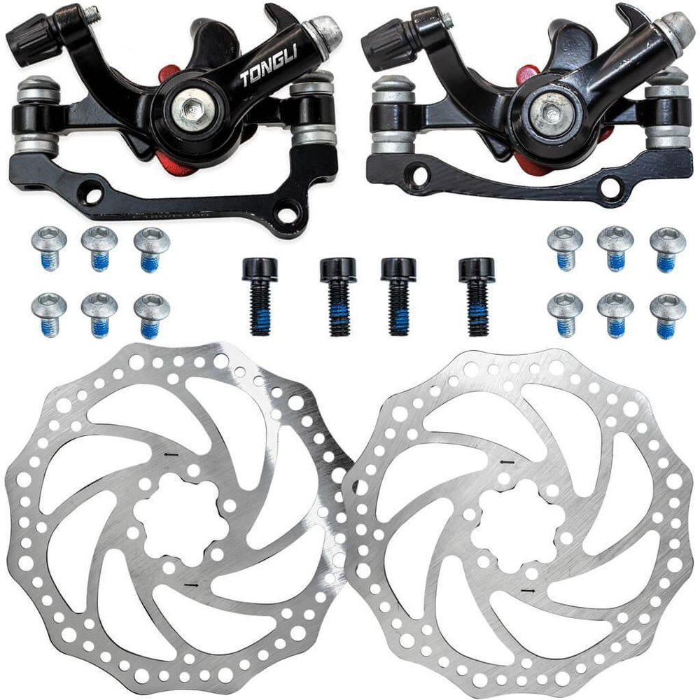 Kit Freio Disco Bike Mecânico Disco Pinça Rotor Completo no Shoptime