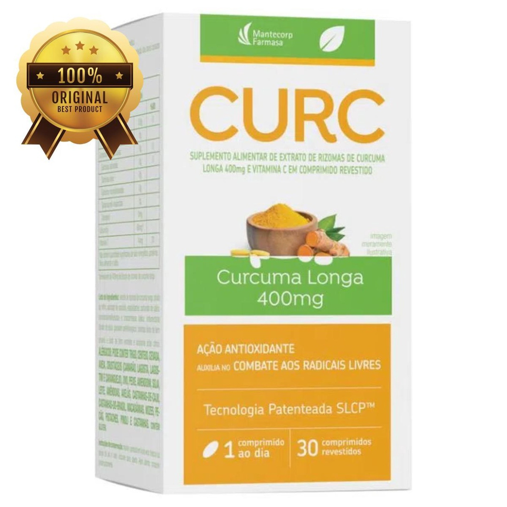 Curc Curcuma Longa 400Mg 30 Comprimidos Mantecorp Vitamina C Submarino