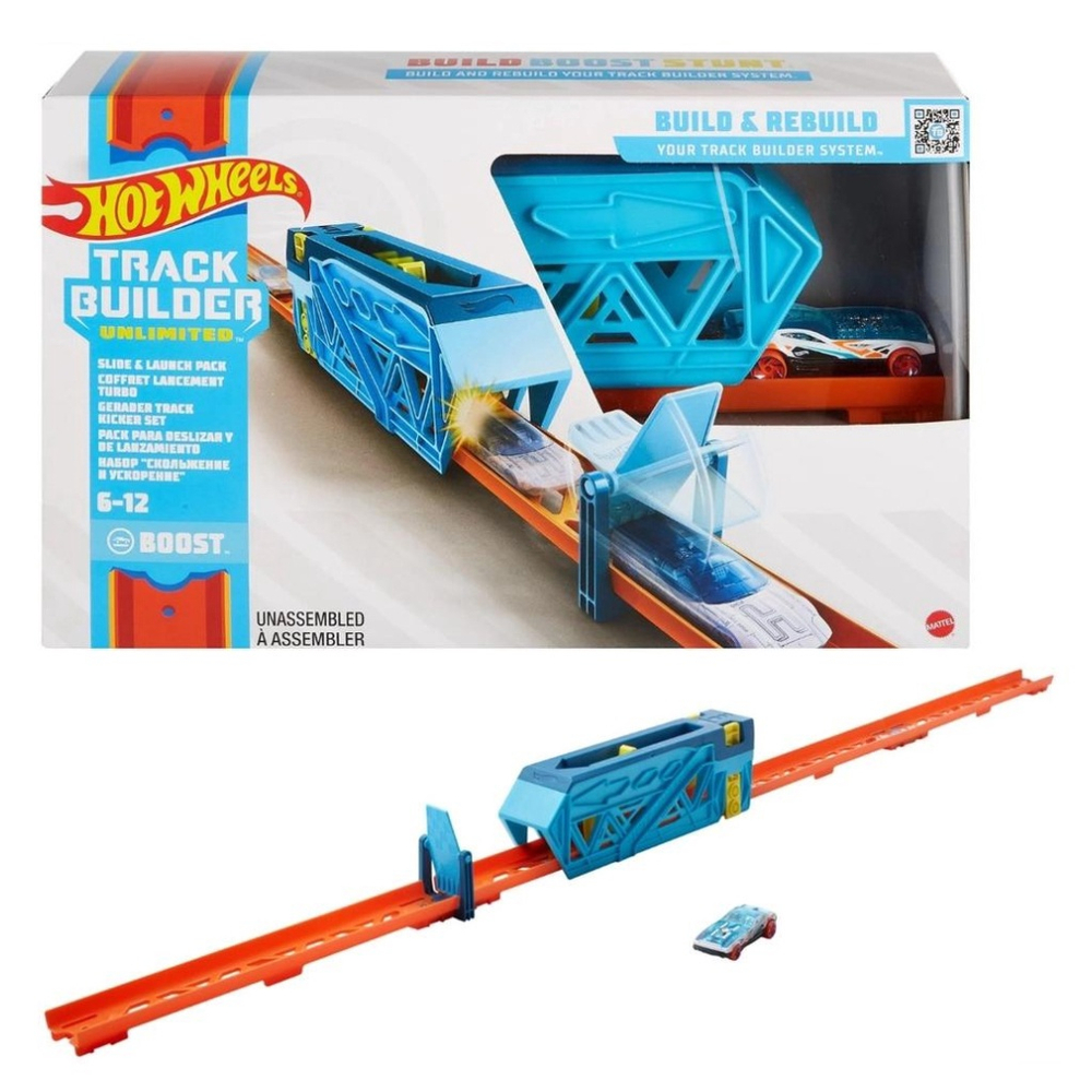 Hot Wheels Track Builder Componentes Pista Corrida Lan Ador E Carrinho Glc Mattel Em Promo O