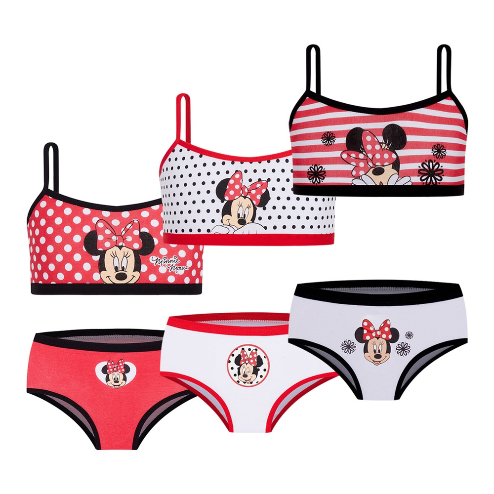 Kit Conjuntos Infantil Top E Calcinha Minnie Disney Trifil