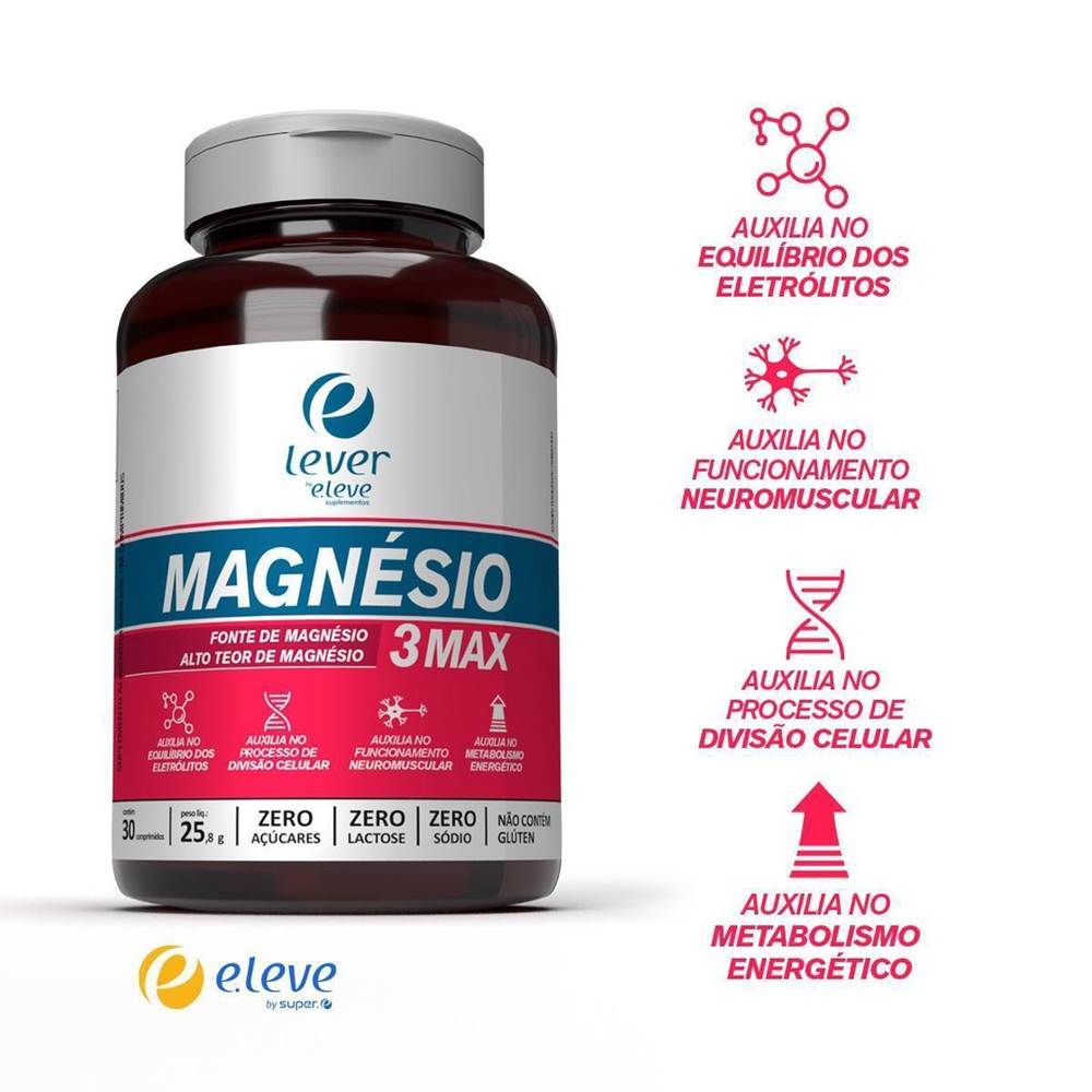 Blend Completo De Magnésio 3 Max Combinação De 3 Magnesio em Promoção