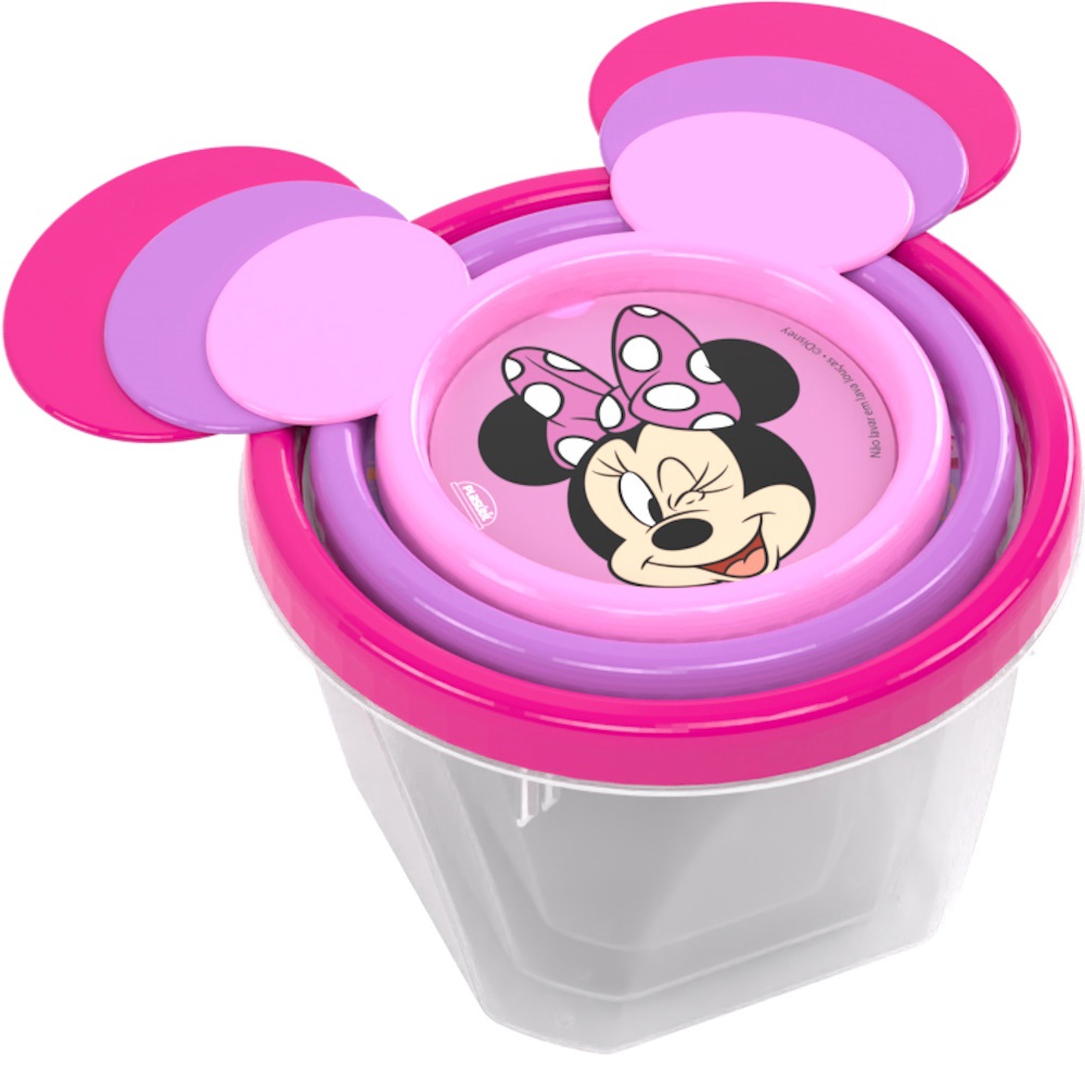 Minnie C Orelhas Kit Lanche Escola Potes C Tampa Infantil Em Promo O