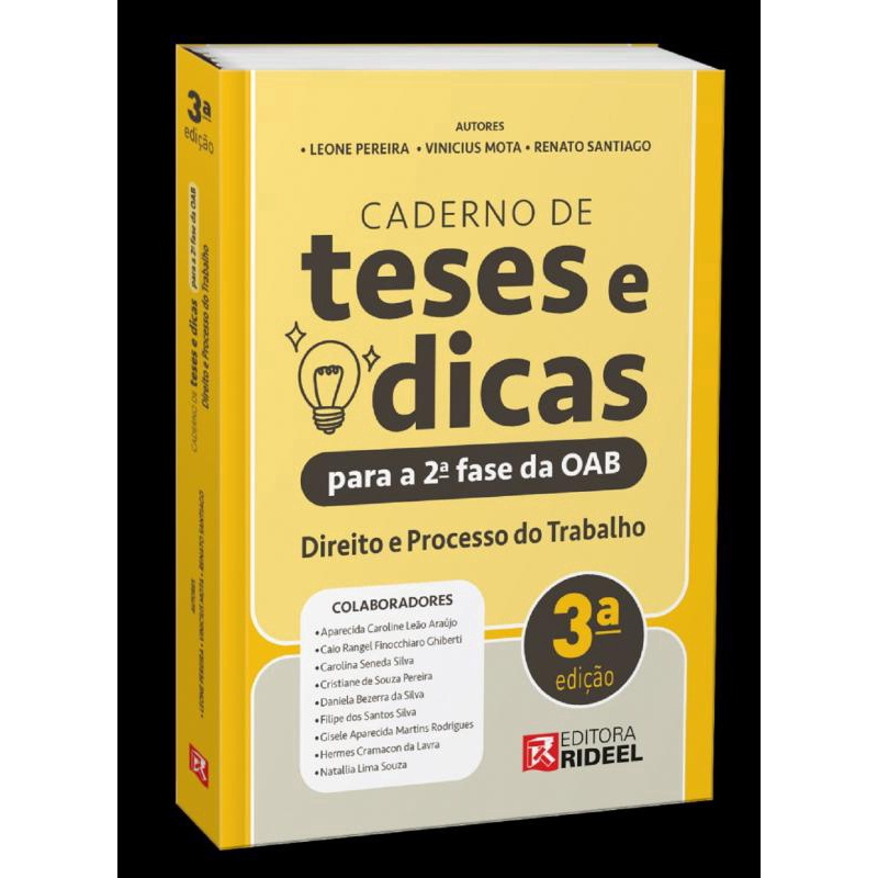 Caderno de Teses e Dicas para a 2ª Fase da oab Direito e Processo de