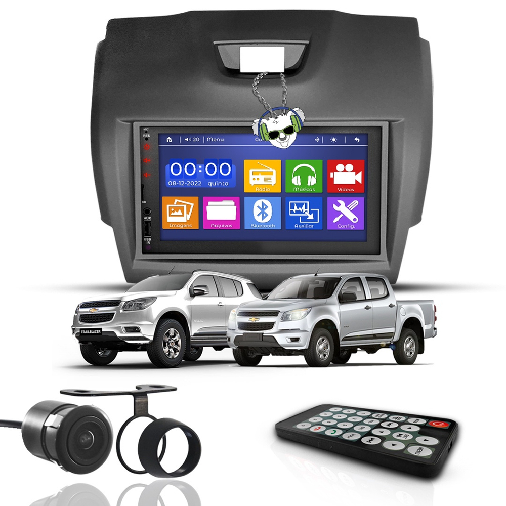 Kit Central Multimidia Universal Som Automotivo Mp5 2 Din Espelhamento