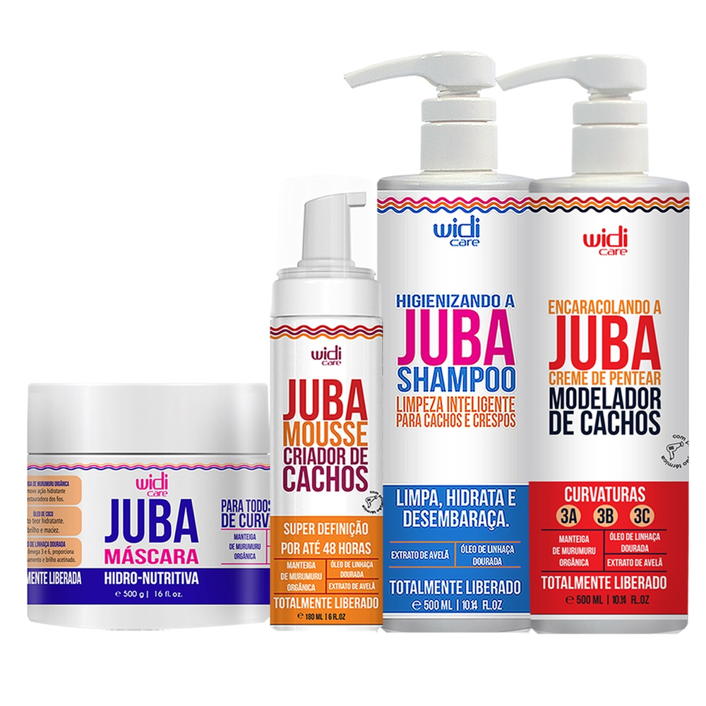 Kit Widi Care Juba Shampoo Encaracolando Mousse E M Scara Submarino