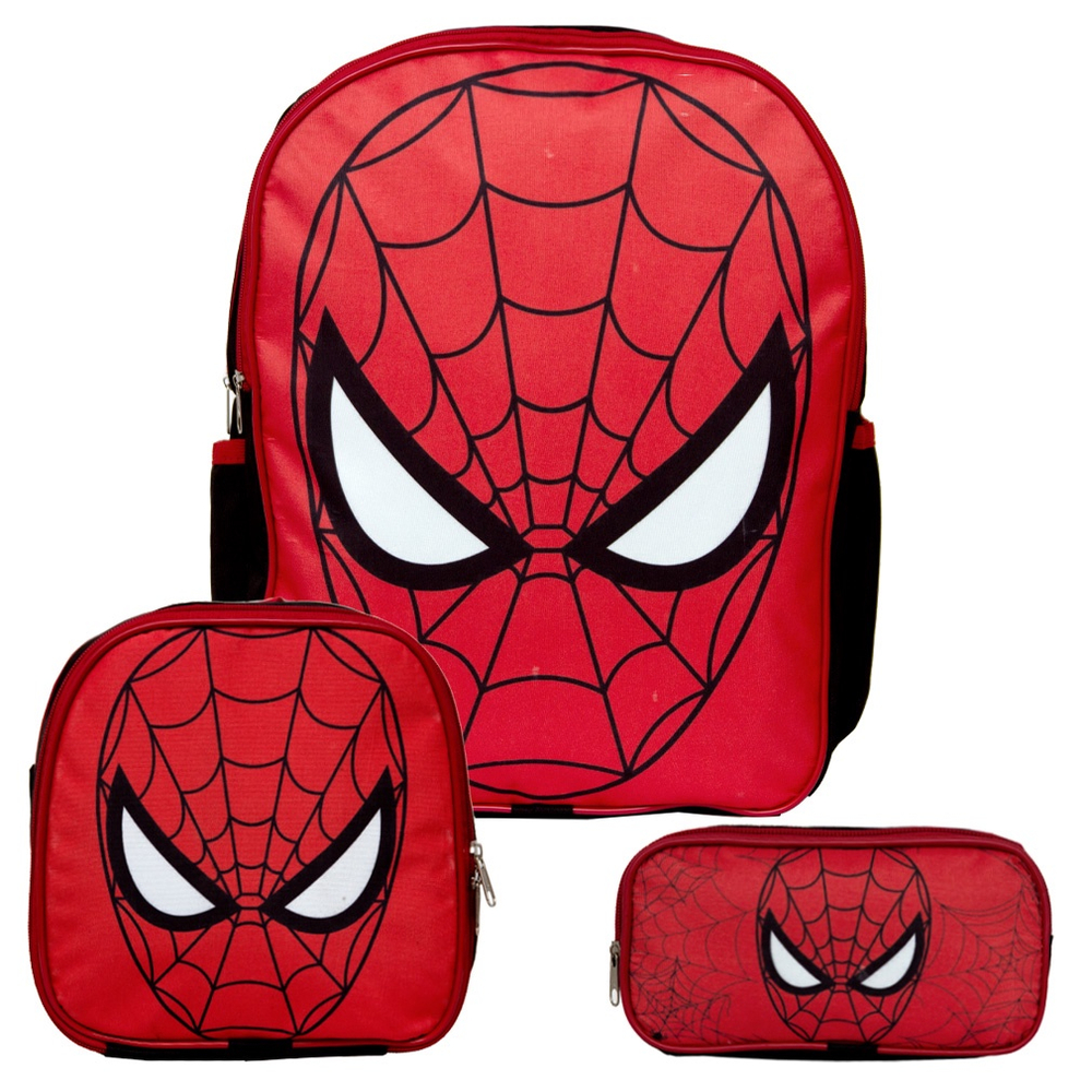 Kit Mochila Masculina Homem Aranha Lancheira Infantil Estojo No Shoptime