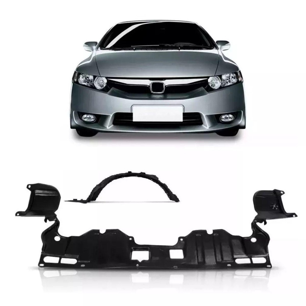 Kit Parabarro Defletor Honda New Civic 2007 A 2011 Direito No Shoptime