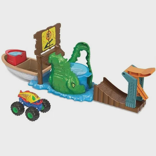 Hot Wheels Pista Monster Truck Ataque Crocodilo Color Shifter Mattel Hgv Em Promo O Na Americanas