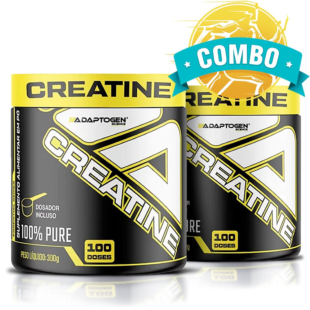 Combo 2unid Creatina Platinum Series 100 Pure 300g Adaptogen