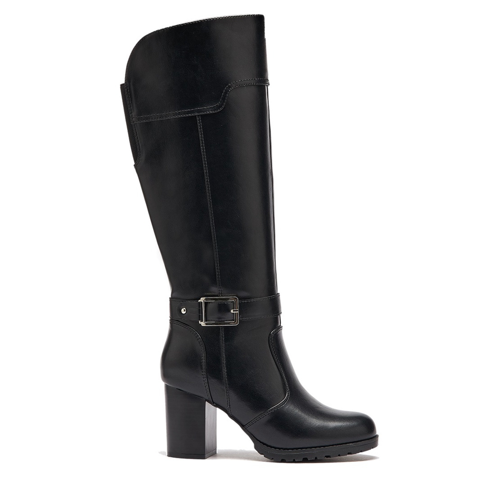 Bota Feminina Salto Alto Mooncity Cano Longo No Shoptime