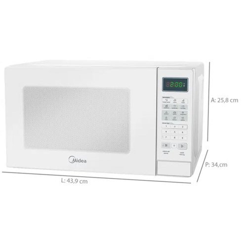 Micro Ondas Midea 20l Mrab2 Branco 220 Volts Submarino