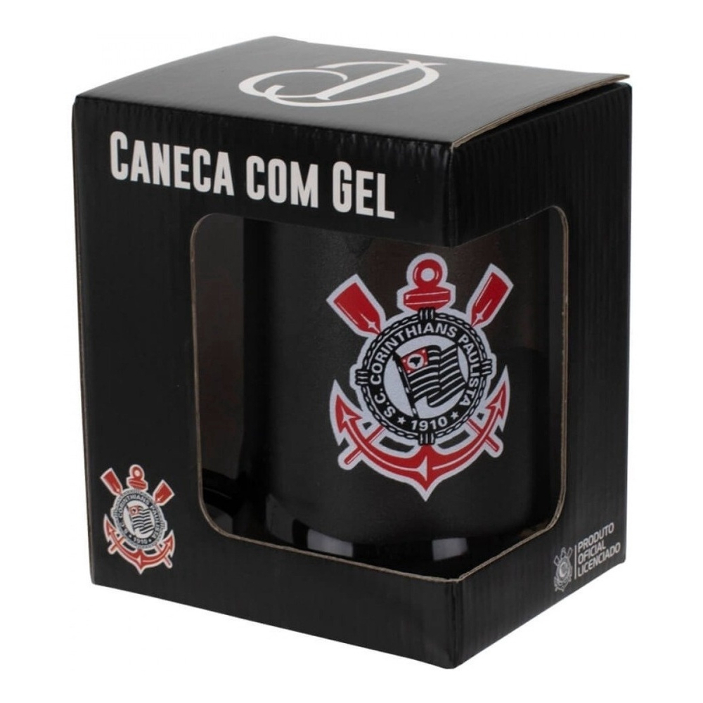 Caneca Gel Preta Mosqueteiro Corinthians 450ml em Promoção na Americanas