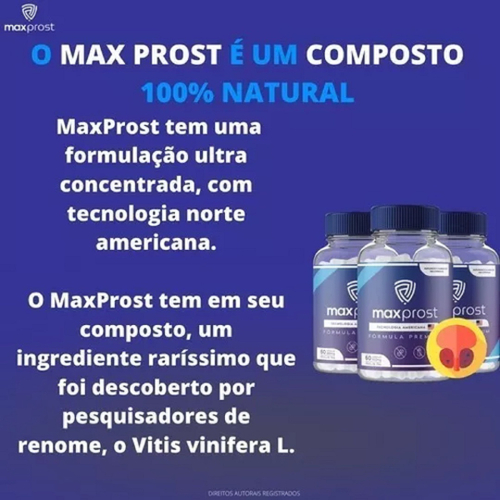 Max Prost Suplemento Nutricional para Saúde Masculina Pacote 3