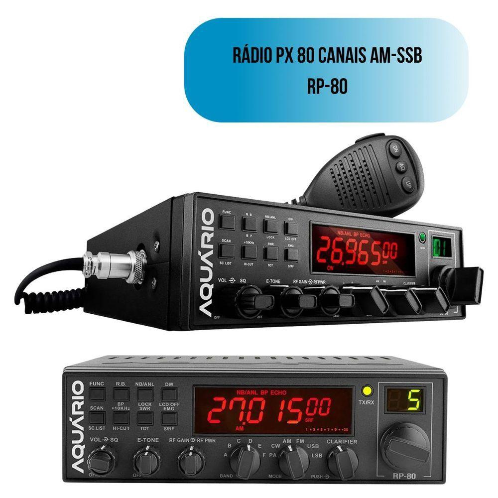 Rádio Px 80 Canais Am Ssb Rp 80 em Promoção na Americanas