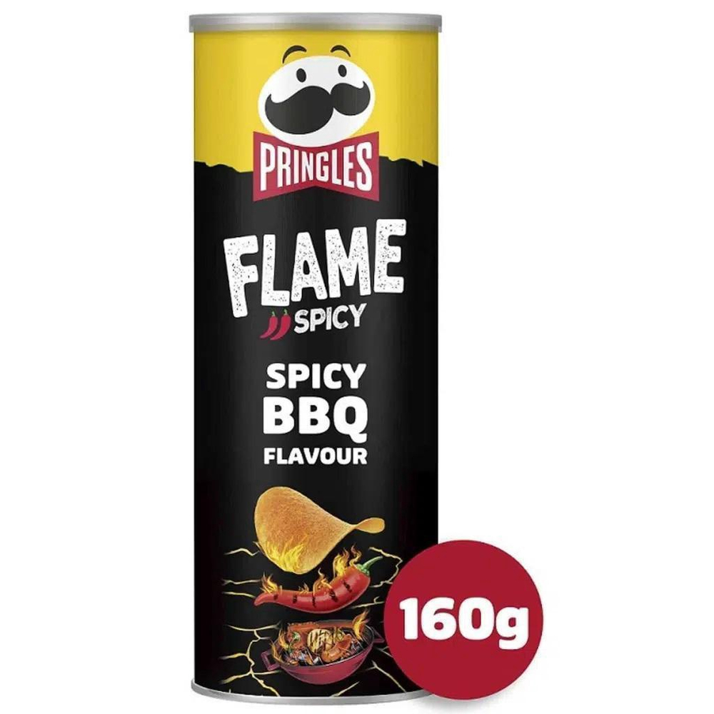 Batata Pringles Flame Spicy Bbq Barbeque Picante 160G em Promoção na