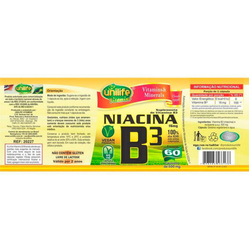 Kit Vitamina B Niacina C Psulas Unilife No Shoptime