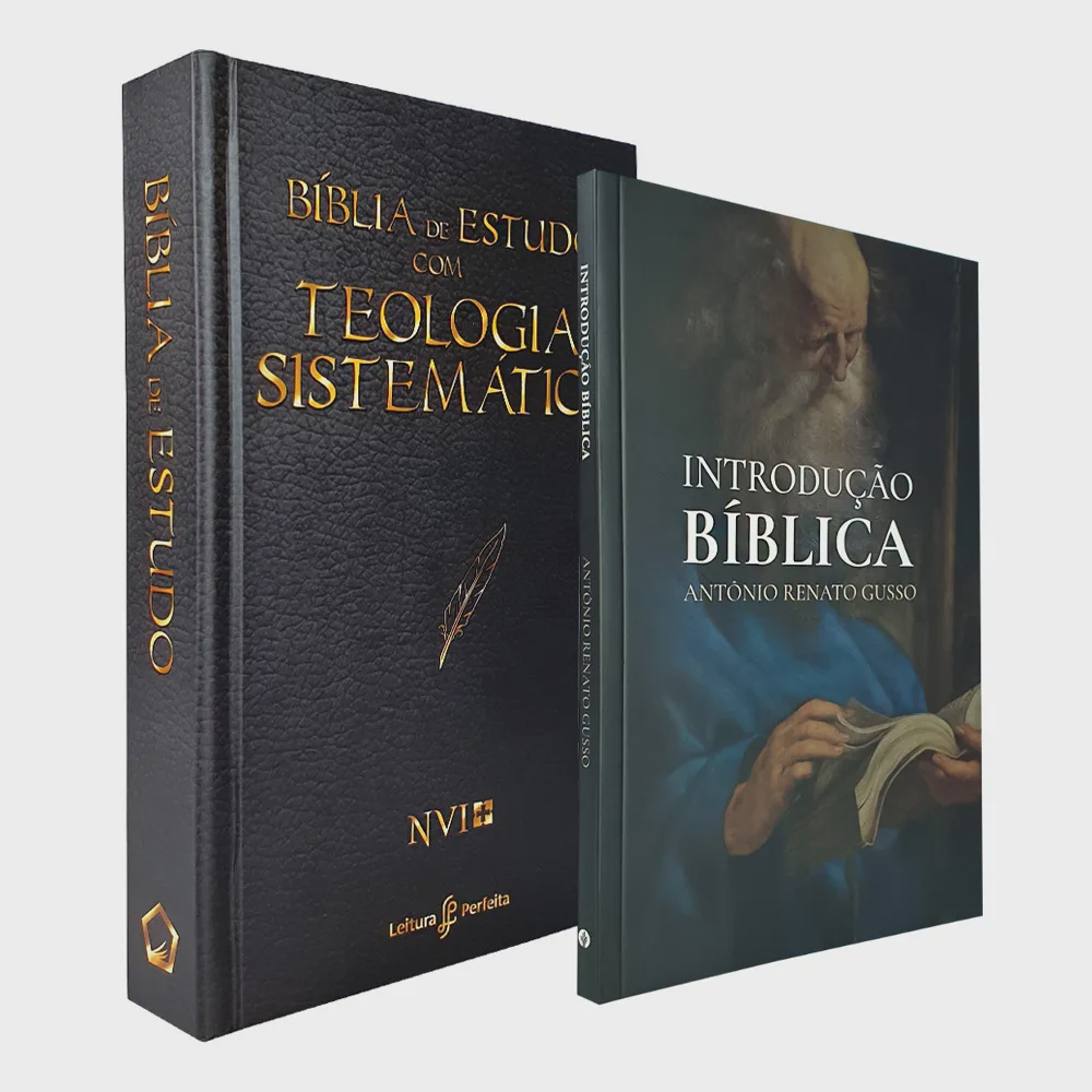 Kit 2 Livros Bíblia de Estudo Teologia Sistemática nvi Introdução