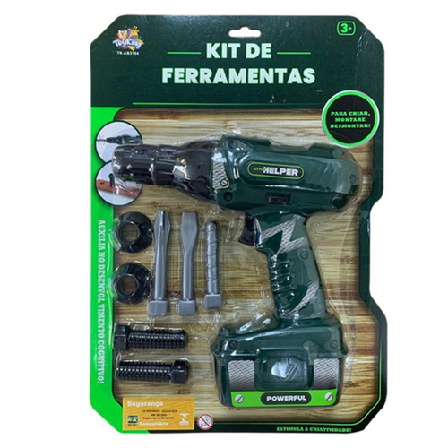 Kit Ferramentas Para Crian As Parafusadeira Furadeira Acess Em