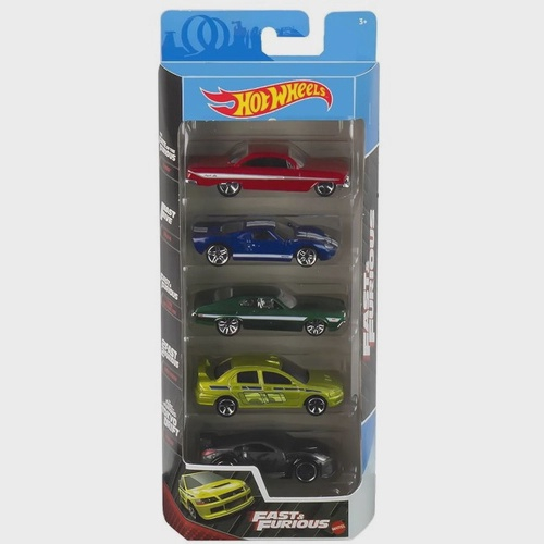 Hot Wheels Kit 5 Carrinhos Velozes E Furiosos Fast Furious