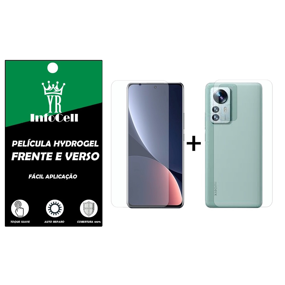 Película Hydrogel HD Frente E Verso Anti Impacto Xiaomi 12s Pro em