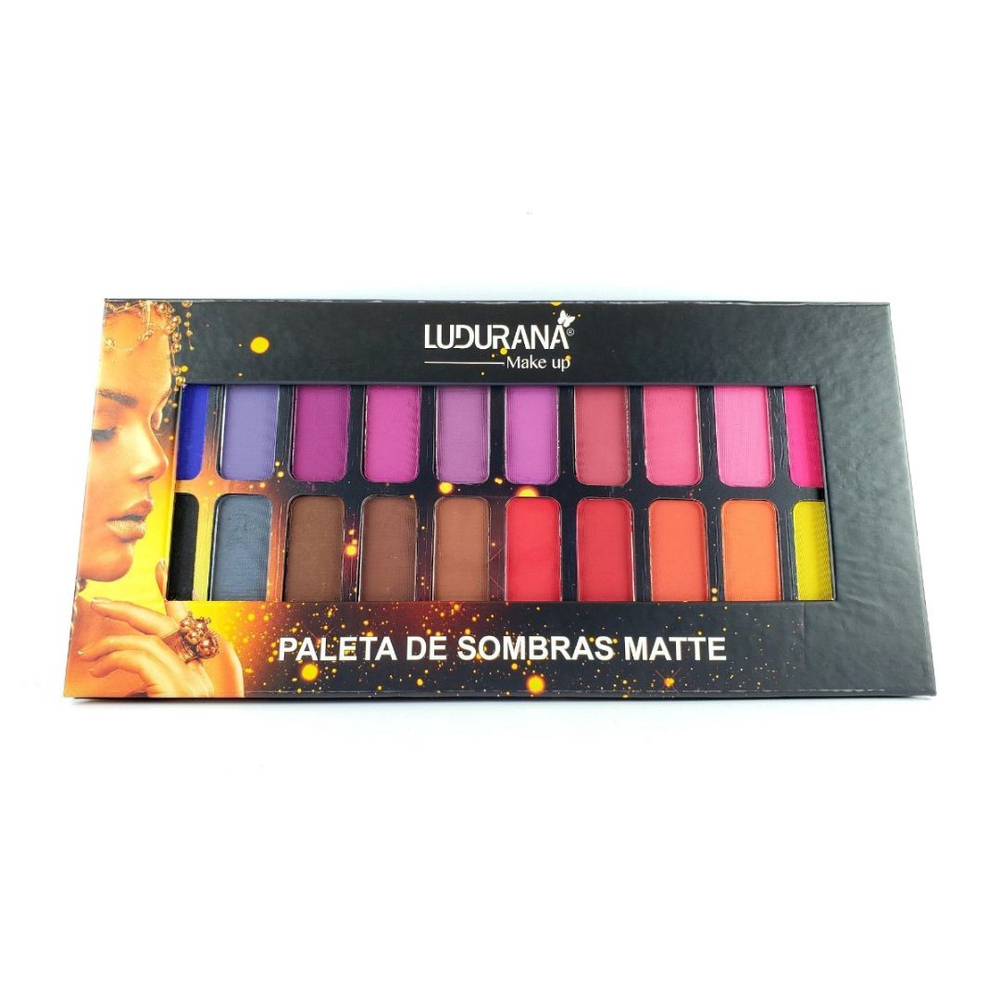 Paleta De Sombra Matte 20 Cores Ludurana Submarino