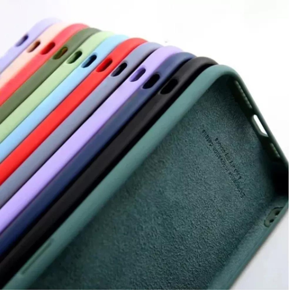 Capa Capinha Case de Silicone Aveludada Para Samsung A04E em Promoção