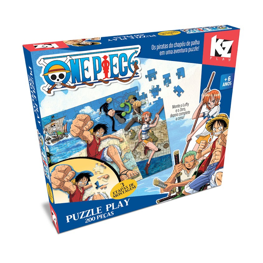 Quebra cabeça puzzle play 200 pcs one piece elka Submarino