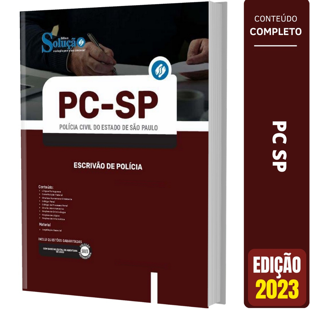 Apostila pc sp 2023 Escrivão de Polícia em Promoção na Americanas