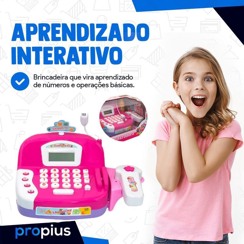 Mini Caixa Registradora Infantil Mercadinho Luz E Som Em Promo O Na