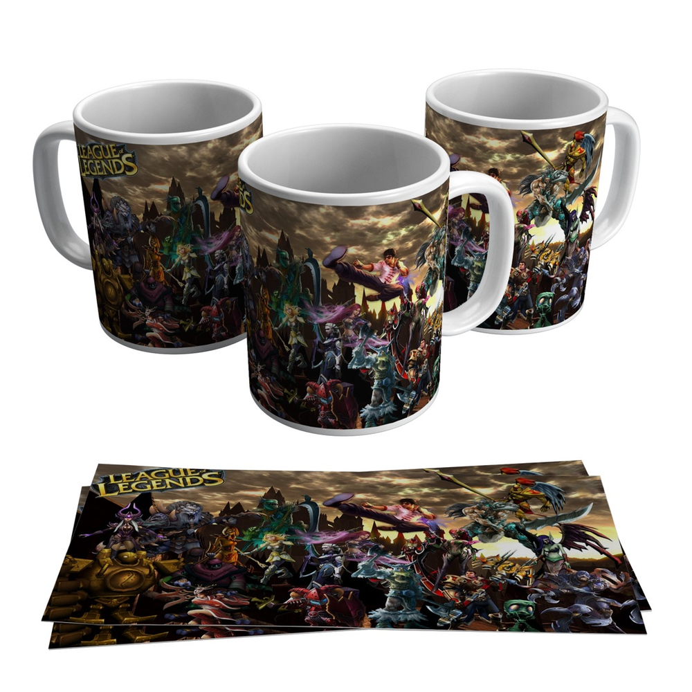 Caneca League Of Legends Jogo Lol Personagens Game Geek Gamer Submarino