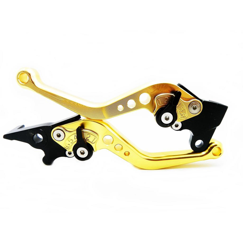 Manete Moto Esportivo Curto Cg Fan 125 Titan 150 6 Reg Dourado Claro