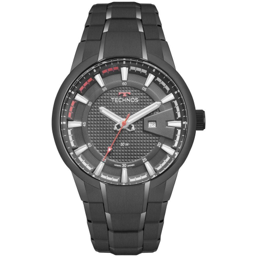 Relógio Technos Masculino Performance Racer 2117LAW 4P Aço Preto