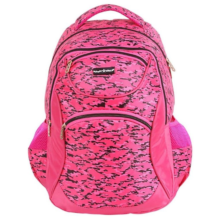 Mochila Feminina Juvenil Planet Girls Dermiwil Costas Grande Rosa