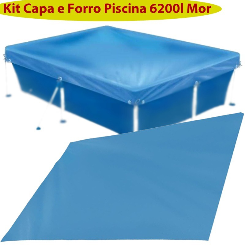 Kit Capa E Forro De Proteção Para Piscina Mor 6200 Litros no Shoptime