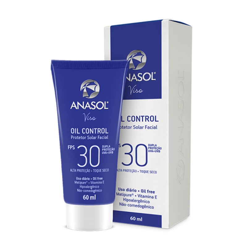 Protetor Solar Facial Anasol Viso Oil Control Fps30 em Promoção na