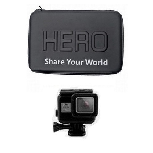 Kit Gopro Hero Black Silver White Caixa Estanque Preta Tampa