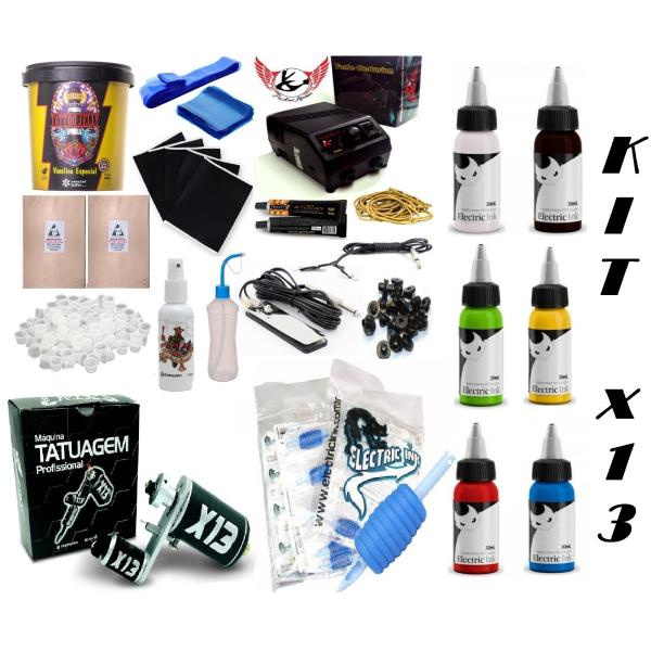 Kit Tatuagem X13 Profissional 1 No Shoptime