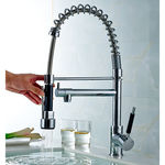 Torneira Gourmet para cozinha com spray e torneira individual, Monocomando com Misturador - 50cm