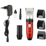 Kit Máquina De Tosa Profissional Cães Pet Pilha Recarregável