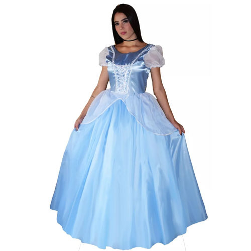 Vestido Fantasia Luxo Princesas Cinderela