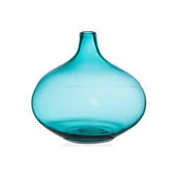 Vaso Em Vidro Fortune 21cm Azul Turquesa Menor preço em Vaso Em Vidro Fortune 21cm Azul Turquesa