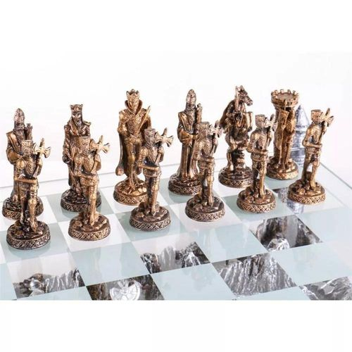 Jogo Tabuleiro De Xadrez Luxo Cavaleiros Medievais 3d 36 Pcs - Eco Caça e  Pesca