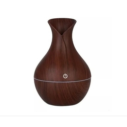 Umidificador Ultrassônico Usb Madeira Difusor Aroma Led Menor preço em Umidificador Ultrassônico Usb Madeira Difusor Aroma Led