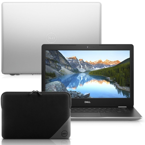 Notebook Dell Inspiron i14-3480-M30N 8ª Geração Intel Core i5 4GB 1TB 14" Windows 10 Prata + Capa Essential Menor preço em Notebook Dell Inspiron i14-3480-M30N 8ª Geração Intel Core i5 4GB 1TB 14" Windows 10 Prata + Capa Essential
